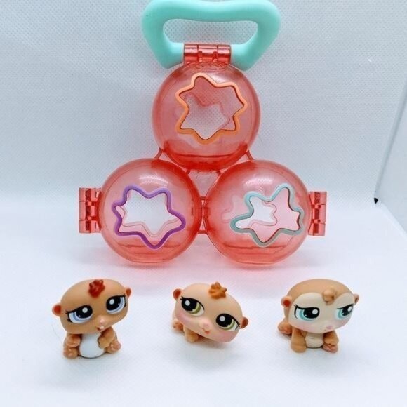 LPS Littlest Pet Shop Hamster Triplets Playset Collectible Figure Hasbro Toys - Picture 1 of 4